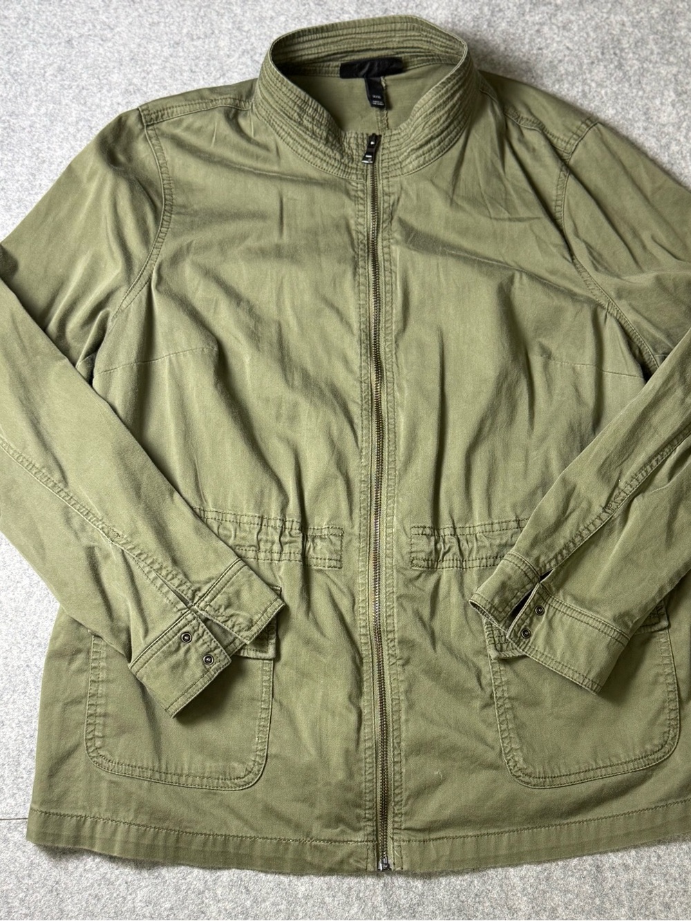 Lane Bryant Olive Green Utility Anorak Jacket 14/16